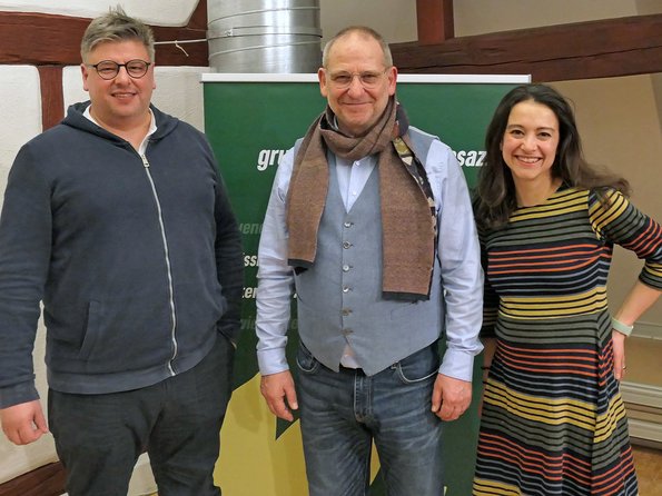 Foto von Daniel Lede Abal, Bernhard Stengele und Katharina Matheis