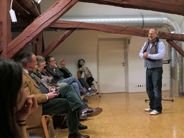 Foto Auftritt Bernhard Stengele im Mössinger Kulturcafé